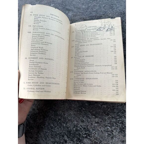 Antique School Book Arithmetic 1906 Young Jackson Appleton Vol 3 Textbook - Picture 8 of 13